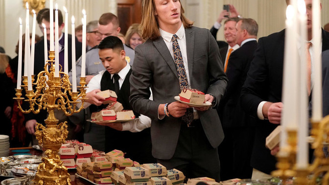 Was this dinner served at $100,000 a plate for his buddy Giuliani?