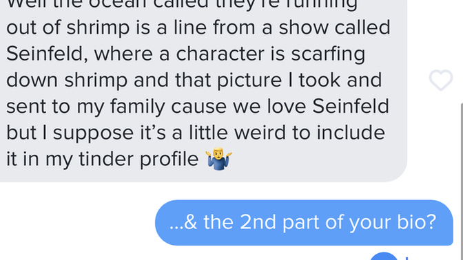 From this conversation alone, would you be weirded out by this guy & stop talking to him?