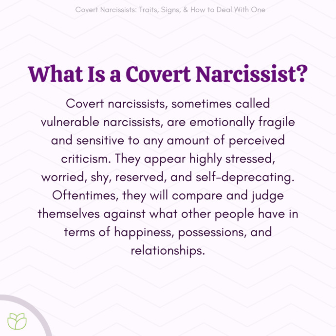 Have you ever met any so called covert narcissists?
