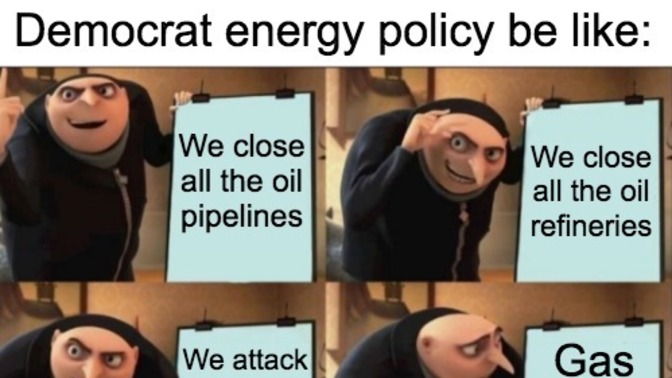 Why are Democrats banning safe, clean, cheap, job creating American oil and promoting dangerous, dirty, expensive oil from America’s enemies?