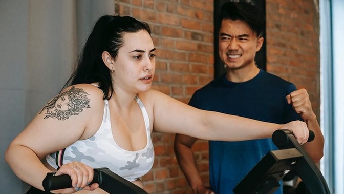 How would anyone here encourage a partner who gained a lot of weight to start going to the gym with you?