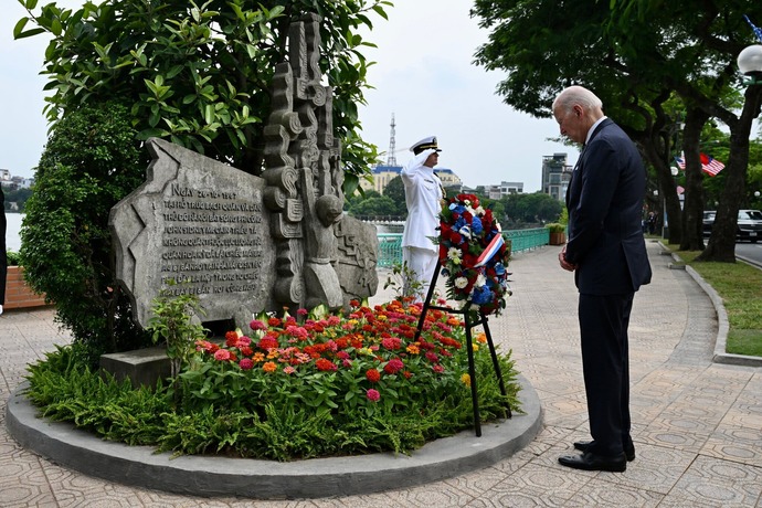 Why didnt President Biden preside over the 9/11 ceremony in New York City?