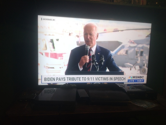 Why didn't President Biden preside over the 9/11 ceremony in New York City?