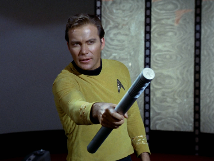 You treat her right or I will kick your ass and then send your butt to Pluto with the transporter.