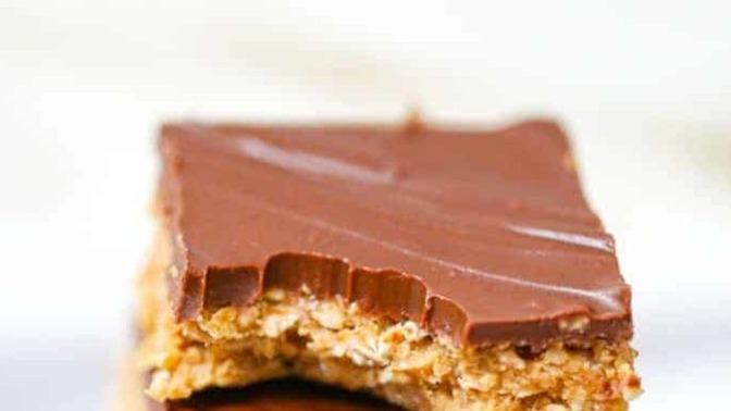 Would you eat a chocolate peanut butter oatmeal bar?