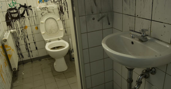 What was the most disgusting public restroom you have ever been to?