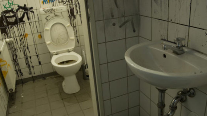 What was the most disgusting public restroom you have ever been to?