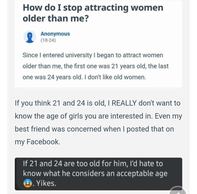 Is it strange people confuse me for 20 year old sometimes even younger?