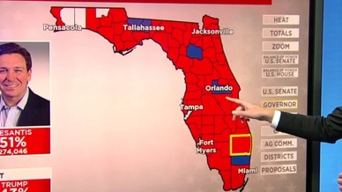 What you attribute Florida becoming a red state when it what always considered a toss up i. e. swing state, now has officially become a red state?