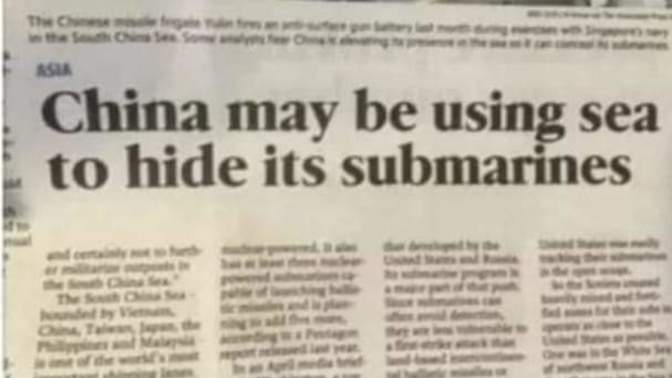 Chinese Submarines lurking. Thoughts?