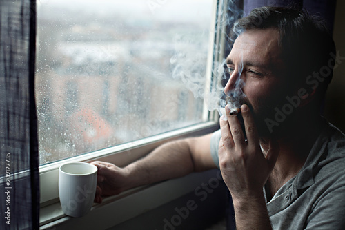 Coffee + rain + cigarette = happiness. Agree or disagree?