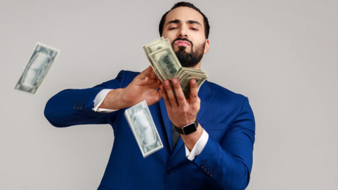 What does it mean when someone is always spending your money all the time and don't want you concerned about their money?