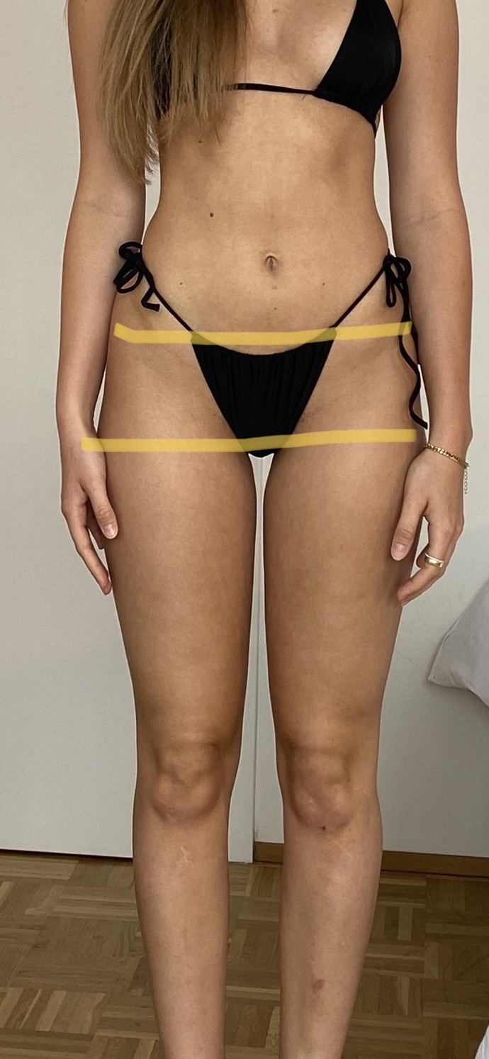Where are the model measurements for hips?