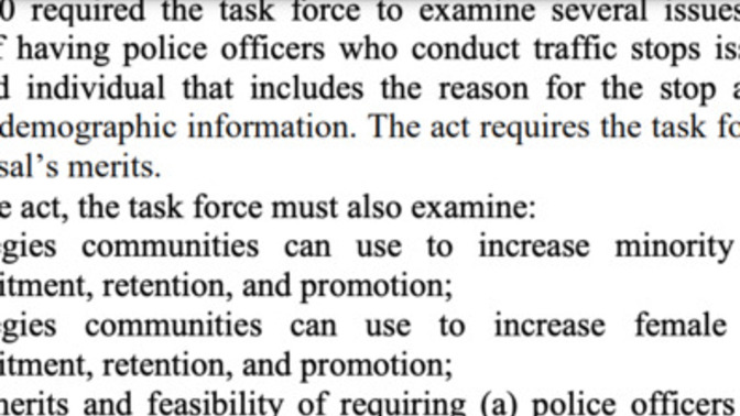 Would you approve legislation that calls out race and sex?