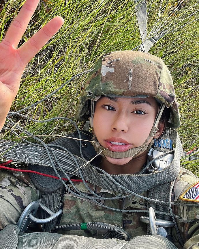 Do you think this US soldier could be a professional model?