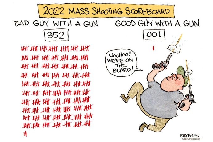 How do you compel good guys with guns to stop bad guys with guns?