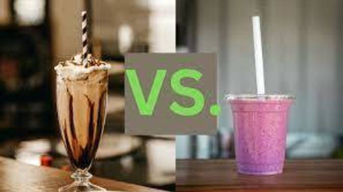Milkshake or a Smoothie? What would be your choice?