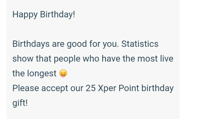 What should GirlsAskGuys give you for your birthday instead of Xper points?