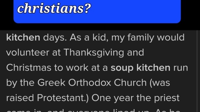 What is their agenda? if atheists want to give why not open THEIR soup kitchen like christians?