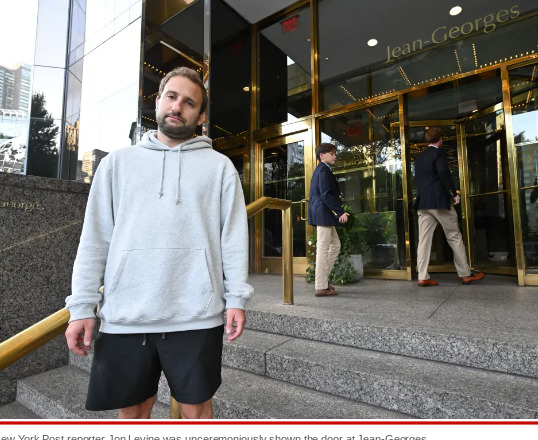 Why are fancy NYC restaurants so mean to people dressed like this? They wouldnt let him eat there. Why?