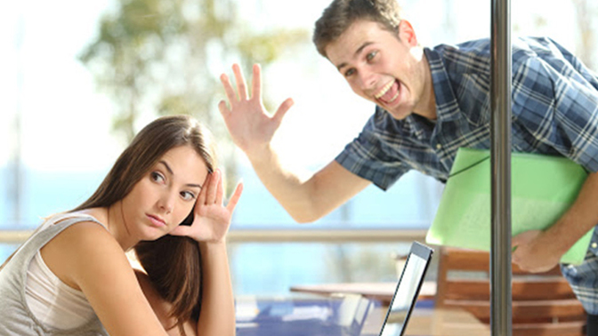 Why is respectful rejection seen by men as an invitation to try harder?