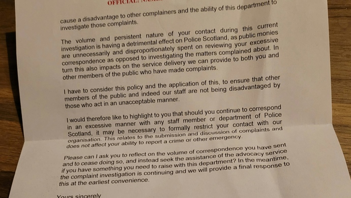I put a complaint in about the police not providing an appropriate adult. Take it this is a bad omen?