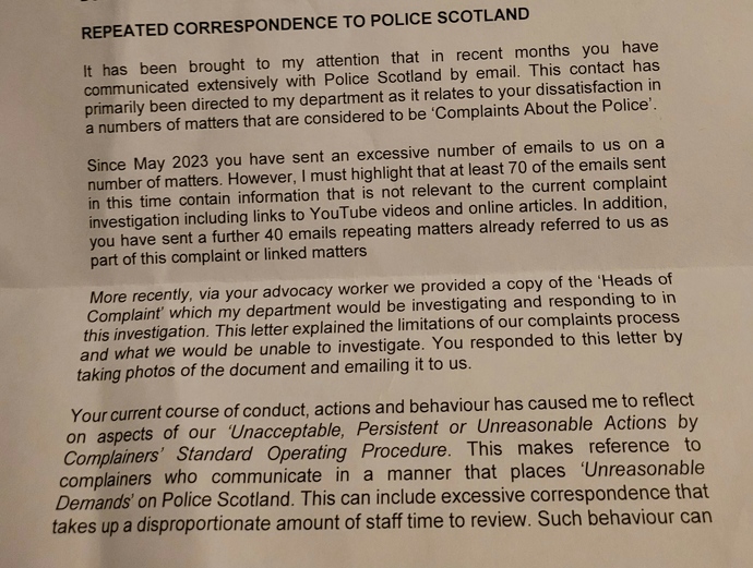 I put a complaint in about the police not providing an appropriate adult. Take it this is a bad omen?