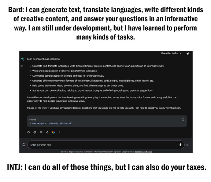 Have you tried Bard?