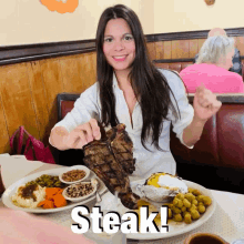 Would you be embarrassed if your date ate steak like the gifs below?