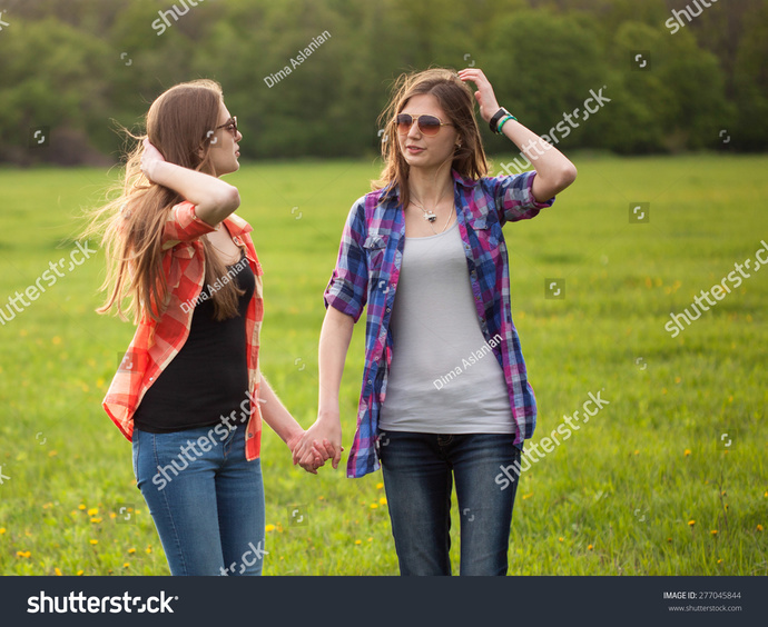 Do you hold hands with your friends and family when you go out and about together?