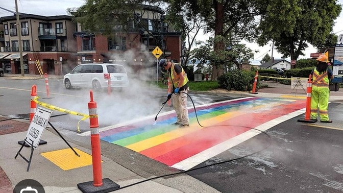 Why are cities wasting money to paint pride flags, when there are people who are starving and sleeping on the streets?