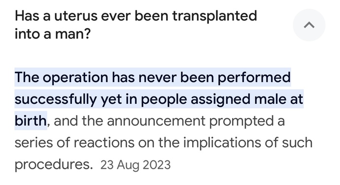 What do you imagine would happen if a uterus was transplanted into a person born with a male body?