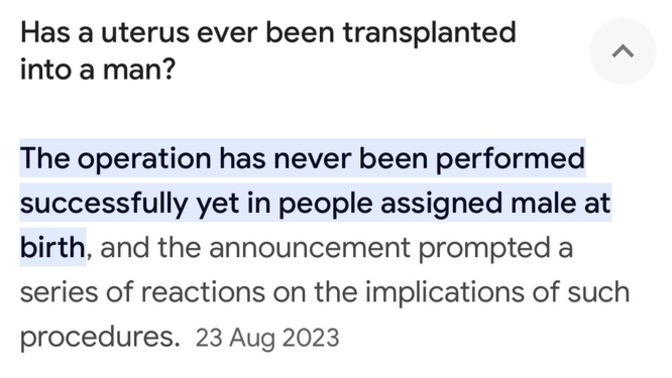 What do you imagine would happen if a uterus was transplanted into a person born with a male body?