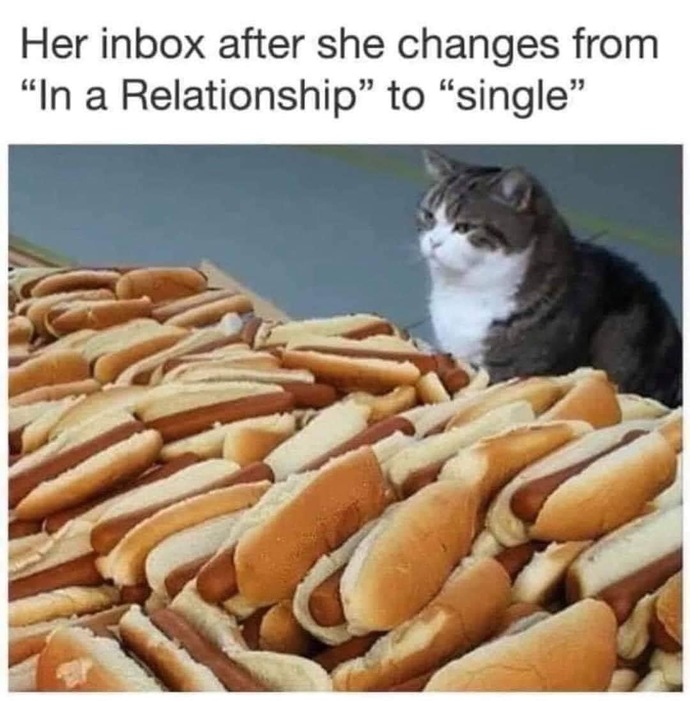 Do you get approached more often when you’re single or when you’re in a relationship?