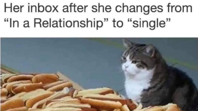 Do you get approached more often when you’re single or when you’re in a relationship?