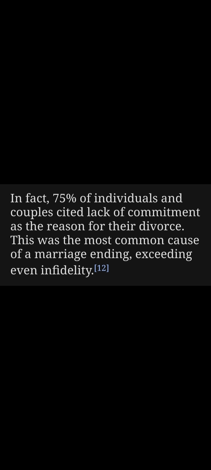 What do you believe are the core reasons for failed marriages?
