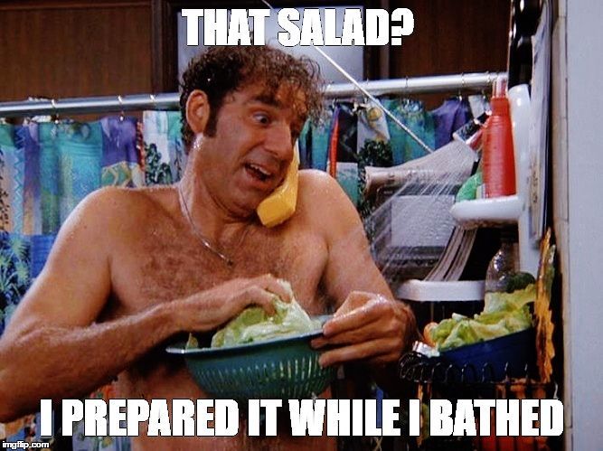 Anyone else feel hungry after a shower or bath?