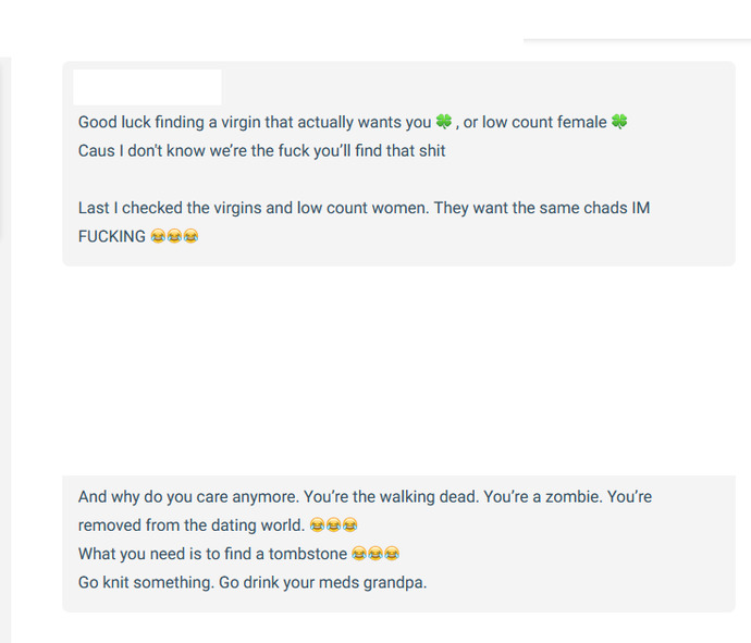 Do you think this person is a woman or a man pretending to be a woman saying this stuff on here?