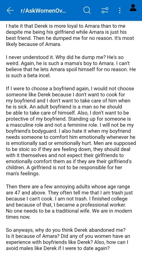 What just happened with this woman and her ex-boyfriend?