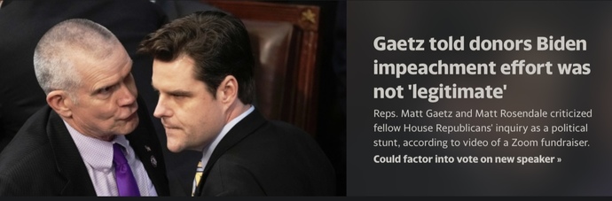 Do you support the illegitimate Biden impeachment?