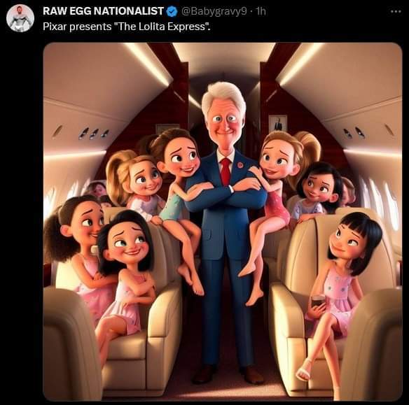 Lolita Express to be made into a Pixar movie, would you watch?