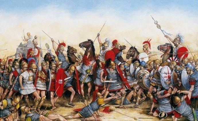 How did the Roman Empire win the war against Carthage?