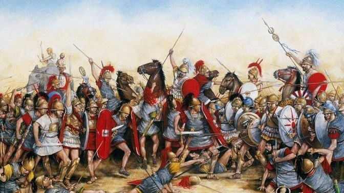 How did the Roman Empire win the war against Carthage?
