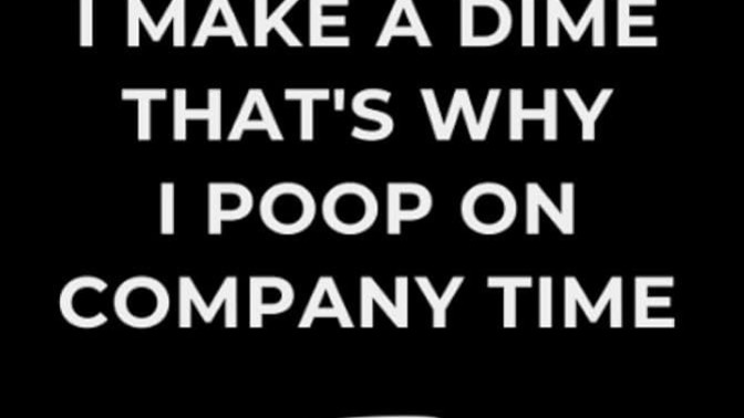 When you defecate at work, do you take longer than usual?