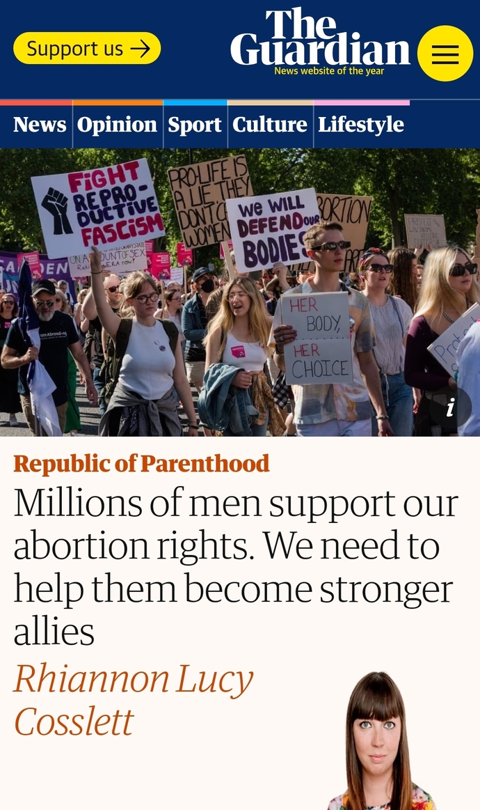 Why do so many men have such strong opinions against abortion?