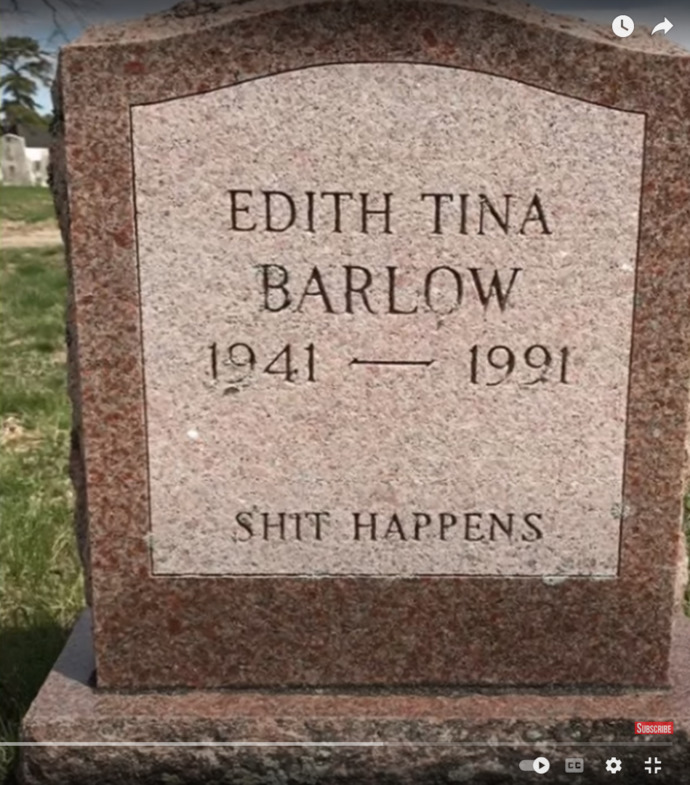 What do you want it to say on your gravestone?