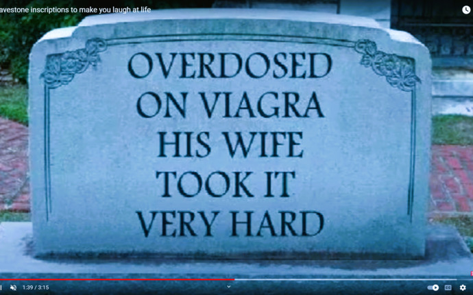 What do you want it to say on your gravestone?