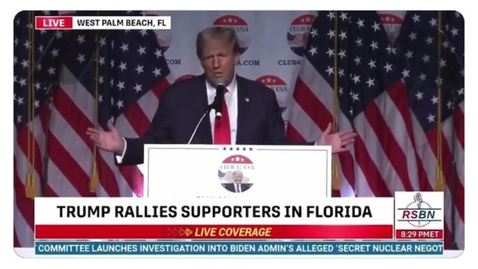 What do you think about the comments made by FORMER PRESIDENT Donald Trump in regards to the Israel bombings?
