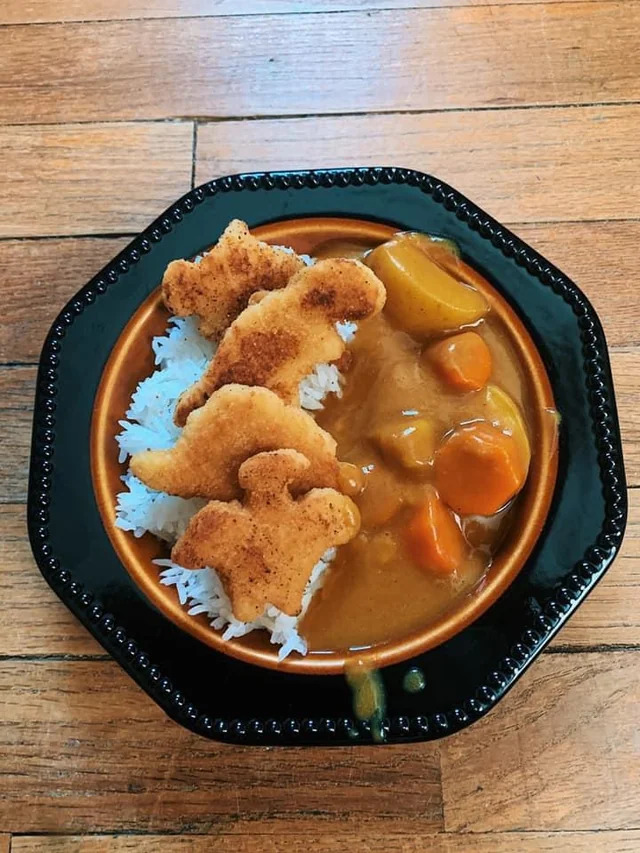 Would you eat chicken nugget curry rice?