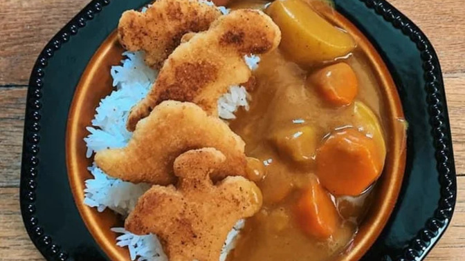 Would you eat chicken nugget curry rice?
